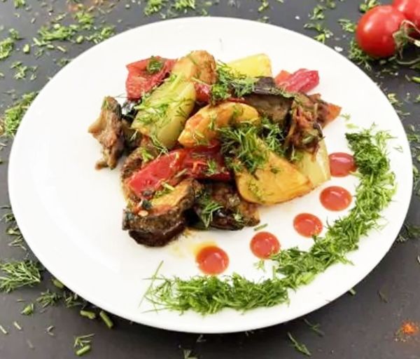 Жареные овощи Тейсти Хаус